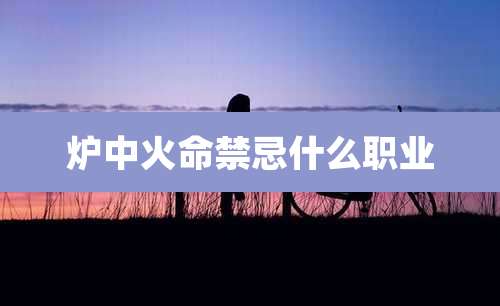 炉中火命禁忌什么职业