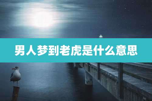 男人梦到老虎是什么意思