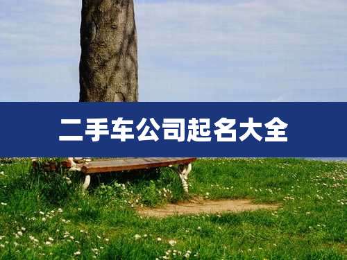 二手车公司起名大全