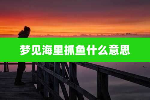 梦见海里抓鱼什么意思