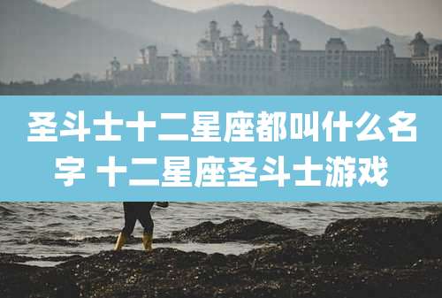 圣斗士十二星座都叫什么名字 十二星座圣斗士游戏