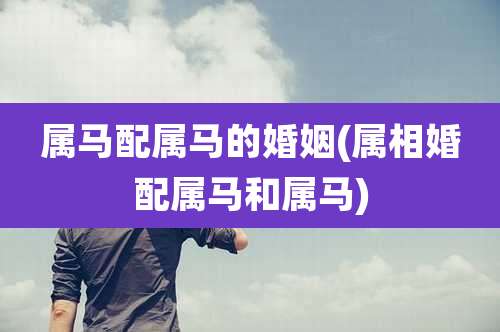 属马配属马的婚姻(属相婚配属马和属马)