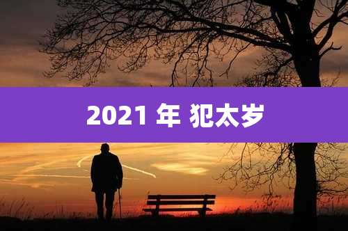 2021 年 犯太岁