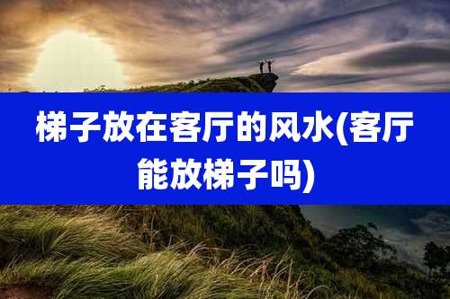梯子放在客厅的风水(客厅能放梯子吗)