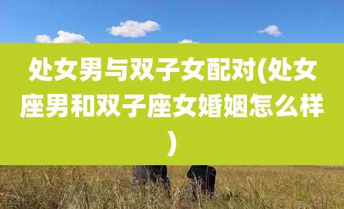 处女男与双子女配对(处女座男和双子座女婚姻怎么样)
