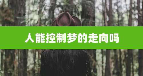 人能控制梦的走向吗
