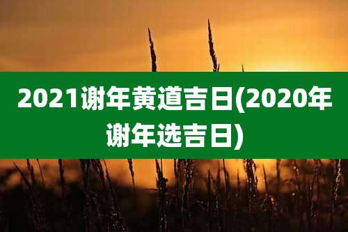 2021谢年黄道吉日(2020年谢年选吉日)