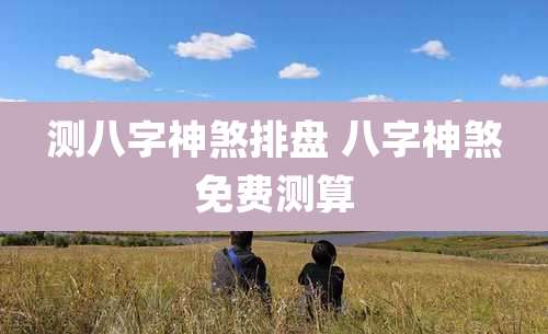 测八字神煞排盘 八字神煞免费测算
