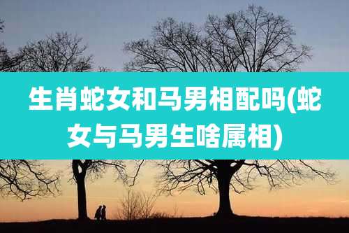生肖蛇女和马男相配吗(蛇女与马男生啥属相)