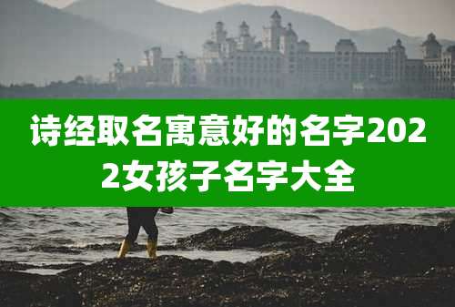 诗经取名寓意好的名字2022女孩子名字大全