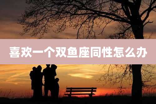 喜欢一个双鱼座同性怎么办