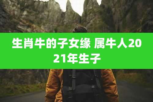生肖牛的子女缘 属牛人2021年生子