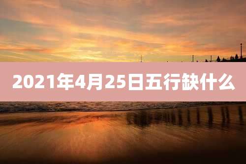 2021年4月25日五行缺什么