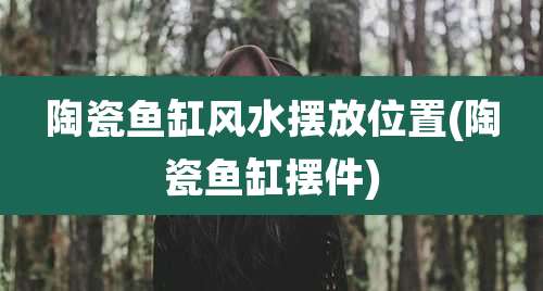 陶瓷鱼缸风水摆放位置(陶瓷鱼缸摆件)