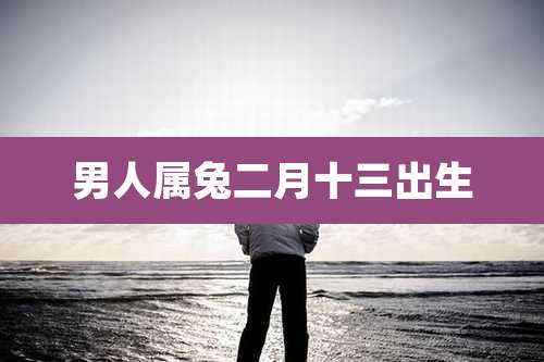 男人属兔二月十三出生