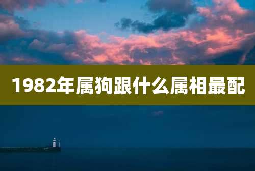 1982年属狗跟什么属相最配