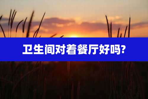 卫生间对着餐厅好吗?