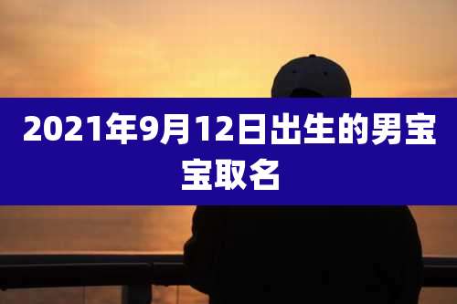 2021年9月12日出生的男宝宝取名