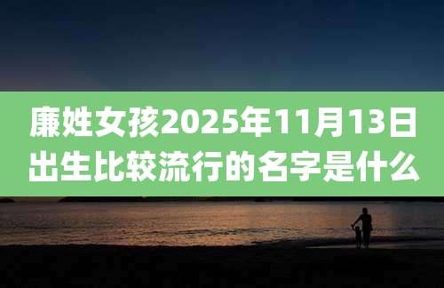 廉姓女孩2025年11月13日出生比较流行的名字是什么