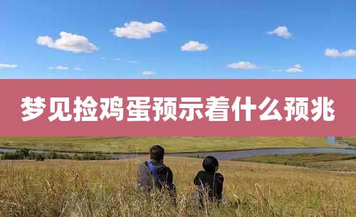 梦见捡鸡蛋预示着什么预兆