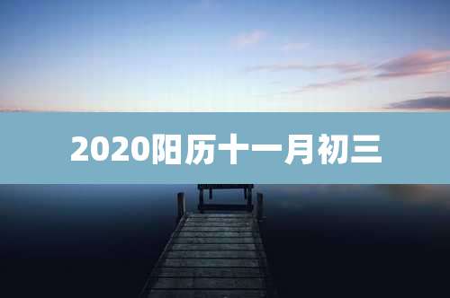 2020阳历十一月初三
