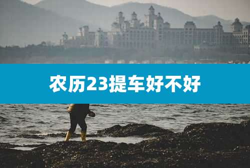 农历23提车好不好