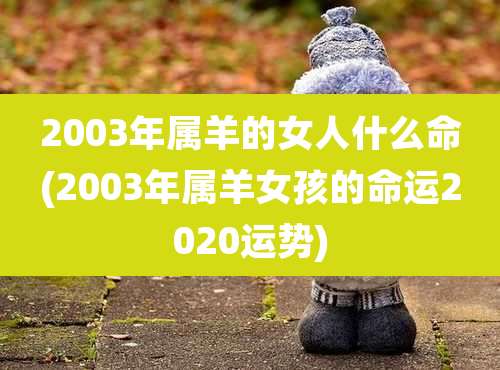 2003年属羊的女人什么命(2003年属羊女孩的命运2020运势)