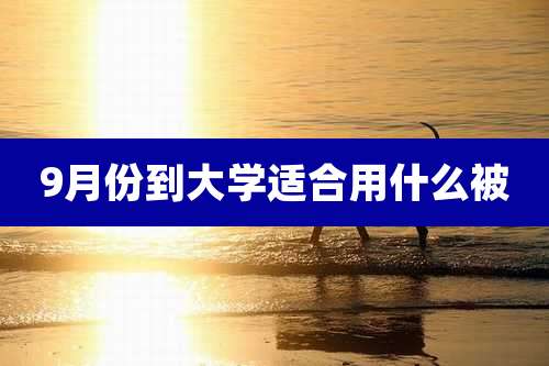 9月份到大学适合用什么被