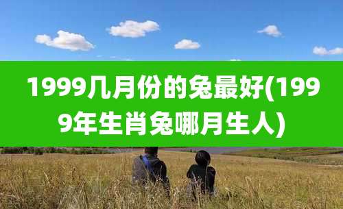 1999几月份的兔最好(1999年生肖兔哪月生人)