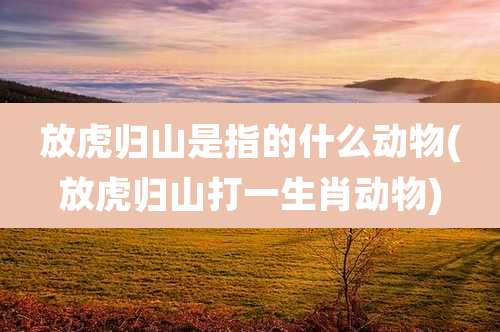 放虎归山是指的什么动物(放虎归山打一生肖动物)