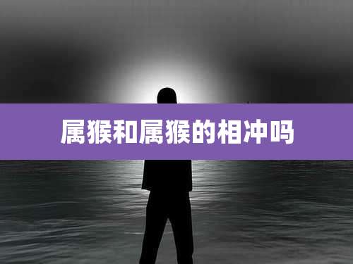 属猴和属猴的相冲吗