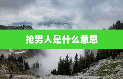 抢男人是什么意思