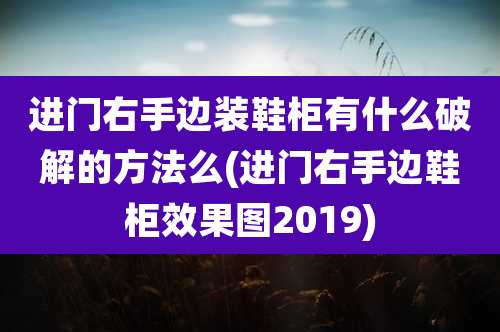 进门右手边装鞋柜有什么破解的方法么(进门右手边鞋柜效果图2019)