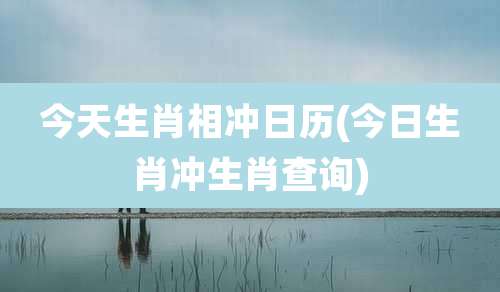 今天生肖相冲日历(今日生肖冲生肖查询)