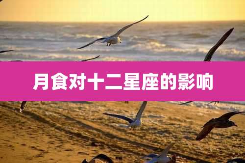 月食对十二星座的影响
