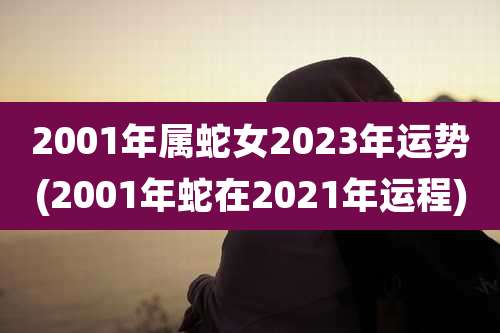 2001年属蛇女2023年运势(2001年蛇在2021年运程)