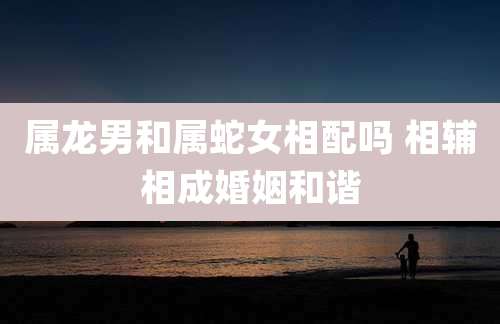 属龙男和属蛇女相配吗 相辅相成婚姻和谐