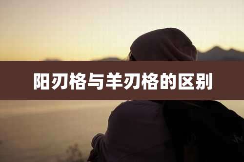 阳刃格与羊刃格的区别