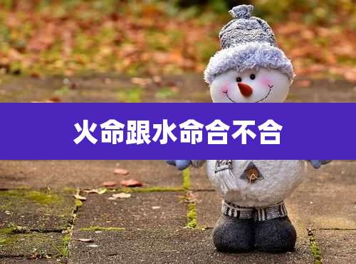 火命跟水命合不合