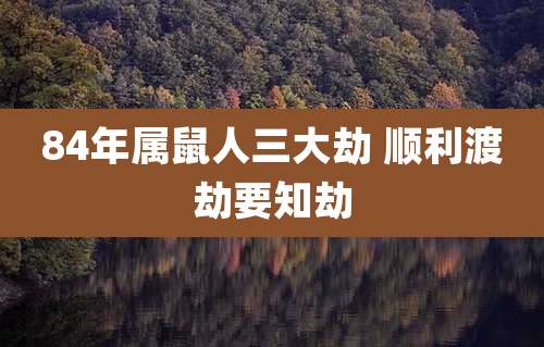 84年属鼠人三大劫 顺利渡劫要知劫