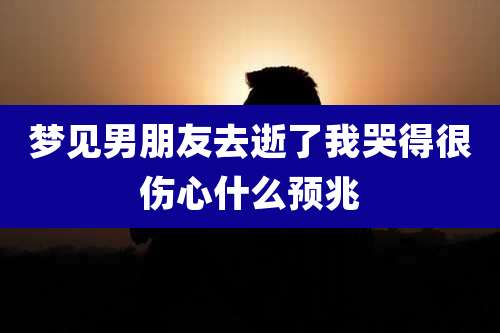 梦见男朋友去逝了我哭得很伤心什么预兆