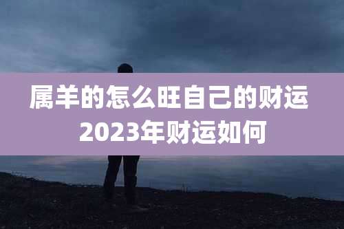 属羊的怎么旺自己的财运 2023年财运如何