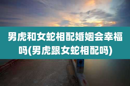 男虎和女蛇相配婚姻会幸福吗(男虎跟女蛇相配吗)