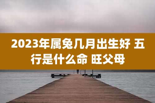 2023年属兔几月出生好 五行是什么命 旺父母
