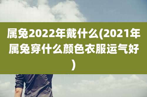 属兔2022年戴什么(2021年属兔穿什么颜色衣服运气好)
