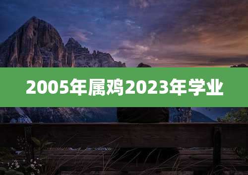 2005年属鸡2023年学业