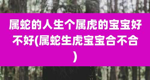 属蛇的人生个属虎的宝宝好不好(属蛇生虎宝宝合不合)