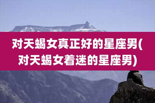 对天蝎女真正好的星座男(对天蝎女着迷的星座男)