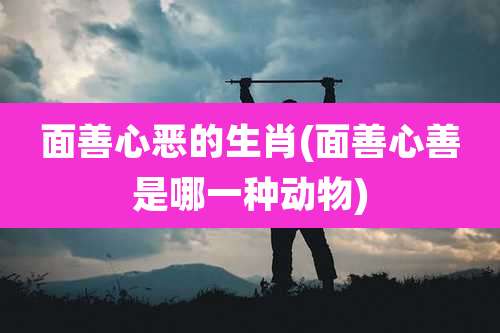 面善心恶的生肖(面善心善是哪一种动物)