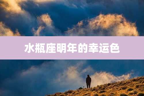 水瓶座明年的幸运色